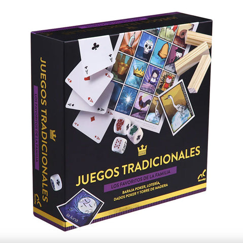 Set de 3 Juegos Tradicionales: Juego de Mesa Marca Novelty