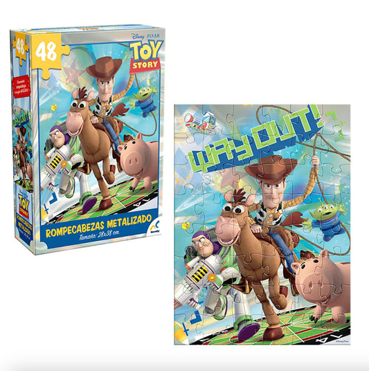 ROMPECABEZAS METALIZADO 48 PIEZAS NOVELTY: TOY STORY