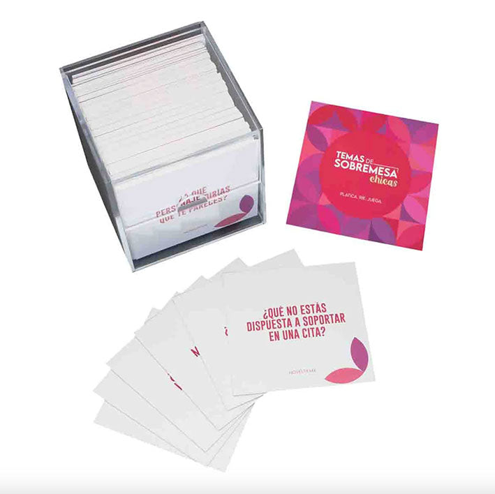Juego De Cartas: Temas De Sobremesa Chicas