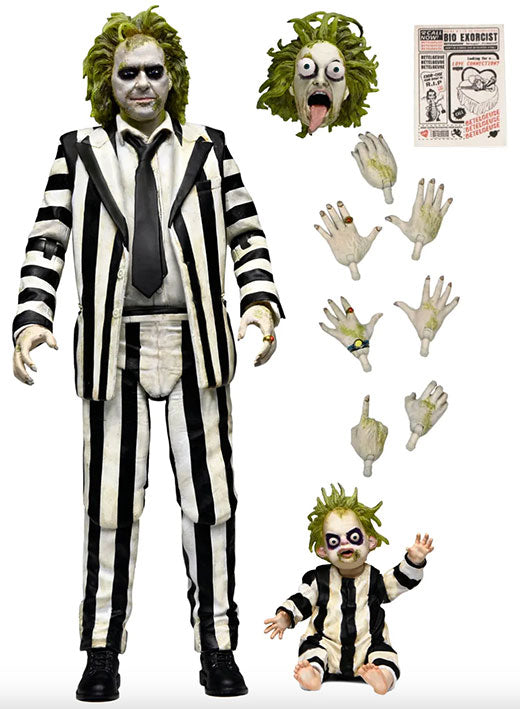 NECA - Beetlejuice Beetlejuice - Ultimate Beetlejuice Striped  7"