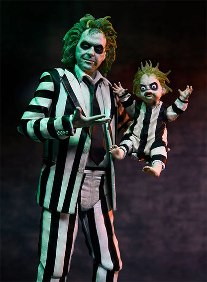 NECA - Beetlejuice Beetlejuice - Ultimate Beetlejuice Striped  7"