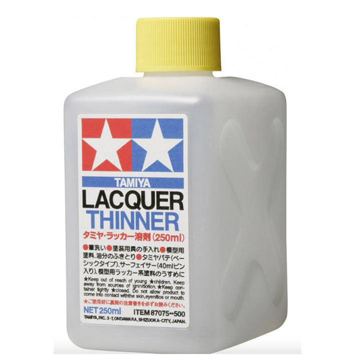 Thinner - Tamiya Lacquer Thinner - Thinner (Diluyente) para Pinturas de Laca (10ml & 250ml)
