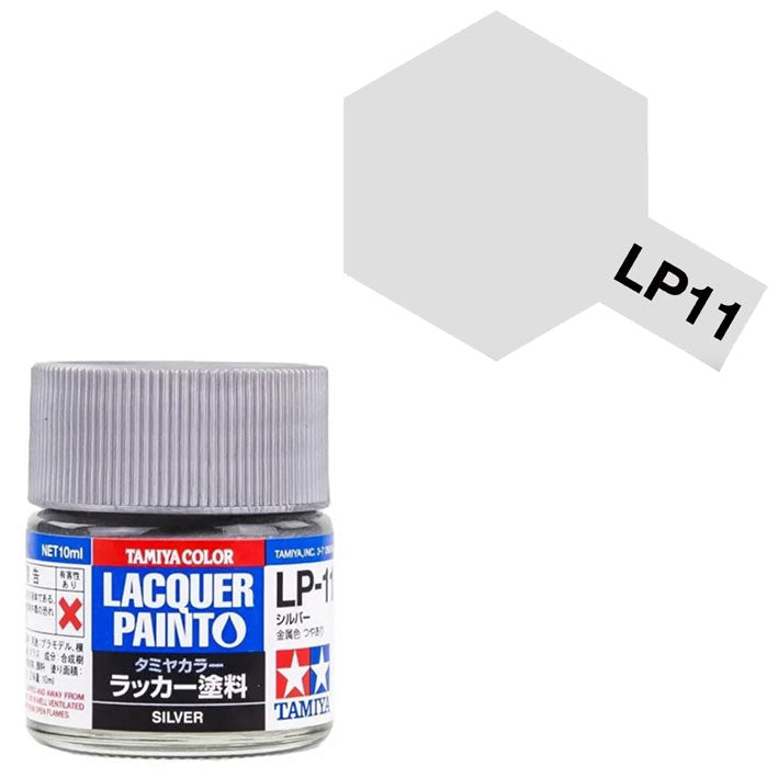 Pintura Laca - Tamiya LP11 (Gloss Silver) - Plateado Brillante 10ml