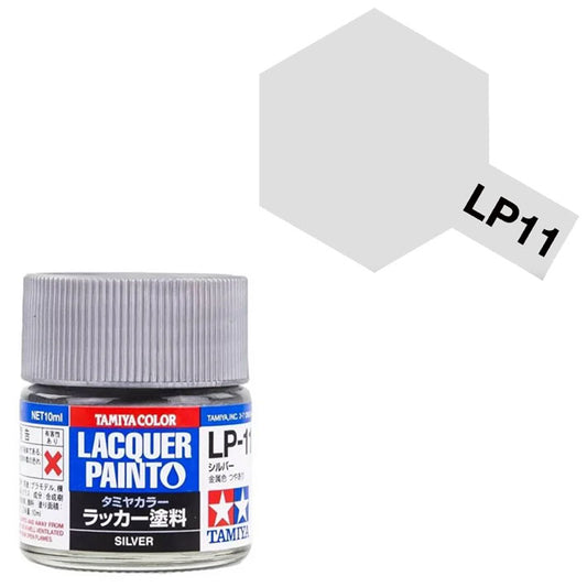 Pintura Laca - Tamiya LP11 (Gloss Silver) - Plateado Brillante 10ml