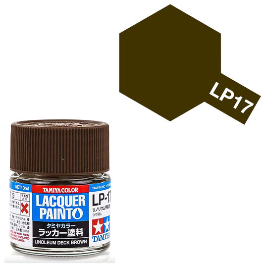 Pintura Laca - Tamiya LP17 (Linoleum Deck Brown) - Marrón Cubierta Linoleum 10ml