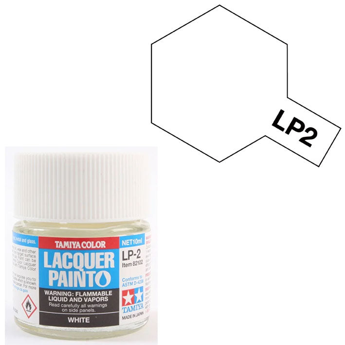 Pintura Laca - Tamiya LP2 (Gloss White) - Blanco Brillante 10ml