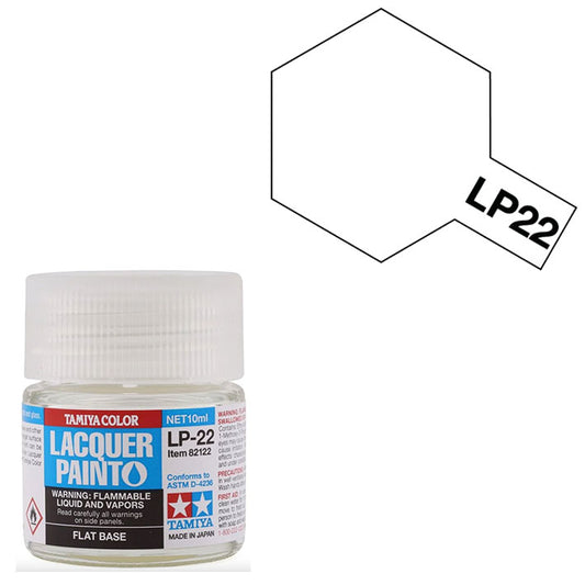 Base Mate Laca - Tamiya LP22 (Flat Base) - Base Matizante 10ml