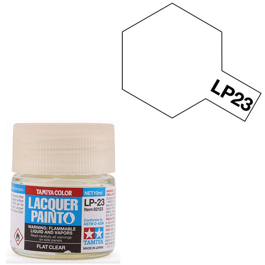 Barniz Laca - Tamiya LP23 (Flat Clear) - Barniz Transparente Mate 10ml