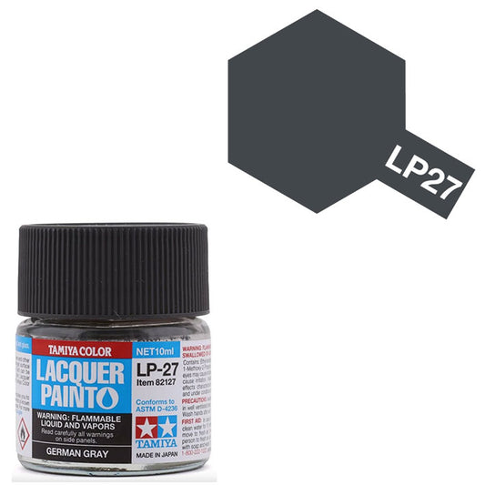 Pintura Laca - Tamiya LP27 (German Gray) - Gris Alemán 10ml