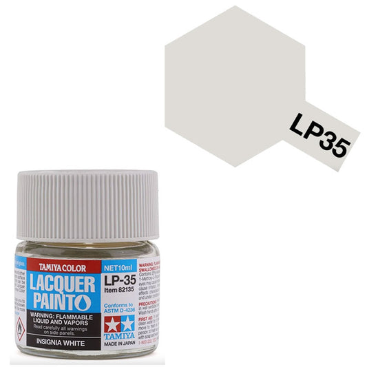 Pintura Laca - Tamiya LP35 (Insignia White) - Blanco Insignia 10ml
