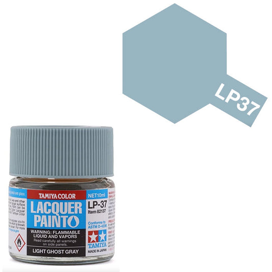 Pintura Laca - Tamiya LP37 (Light Ghost Gray) - Gris Fantasma Claro 10ml