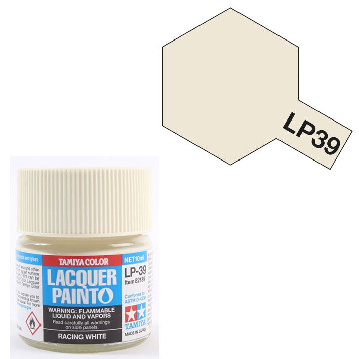 Pintura Laca - Tamiya LP39 (Racing White) - Blanco Carrera 10ml