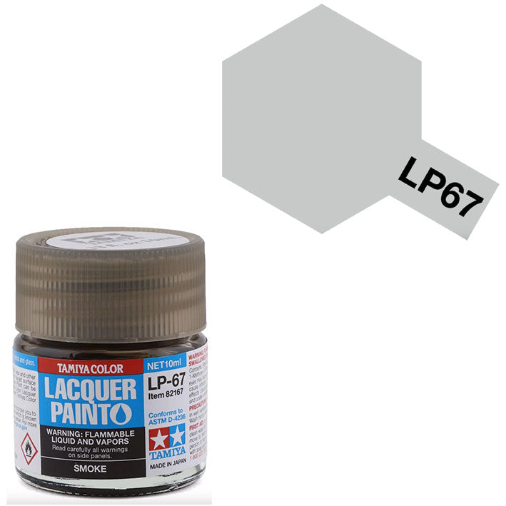 Pintura Laca - Tamiya LP67 (Smoke) - Humo (Gris Traslúcido) 10ml