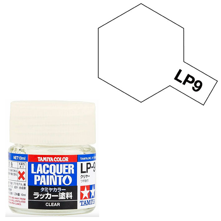 Barniz Laca - Tamiya LP9 (Clear) - Barniz Transparente Brillante 10ml