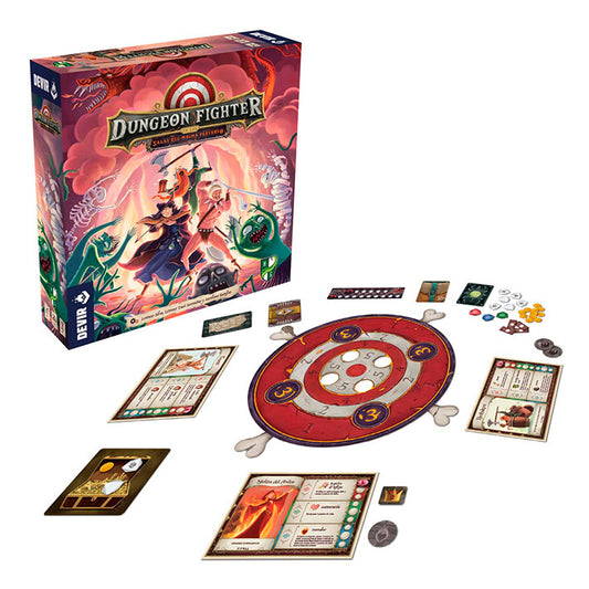 Juego de Mesa marca Devir: Dungeon Fighter Salas Magma Perverso