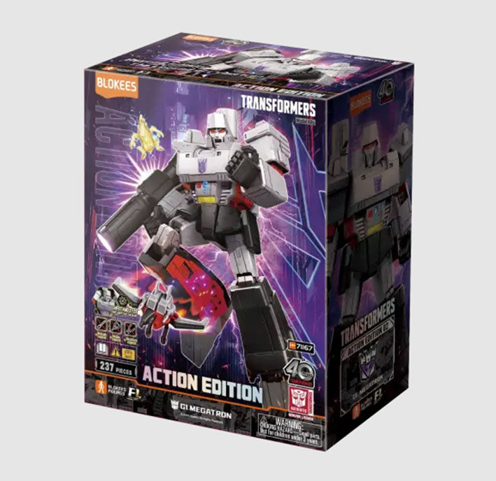 Blokees Figura Armable de Transformers: Edición Acción con Luz - Megatron G1