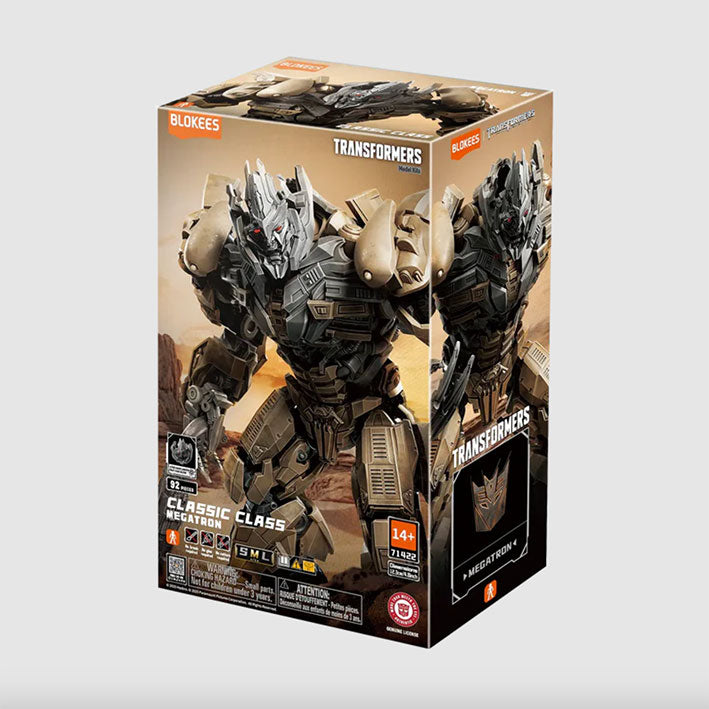 Blokees Figura Armable de Transformers Dark of the Moon: Classic Class 22 con Luz - Megatron