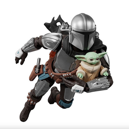 Blokees Figura Armable de Star Wars: The Mandalorian & Grogu: Champion Class - Din Djarin & Grogu