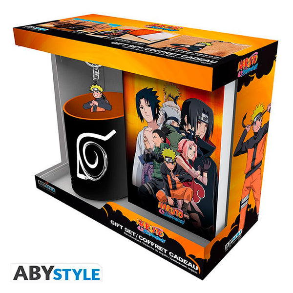 NARUTO SHIPPUDEN - Taza + Llavero PVC + Libreta "Naruto"