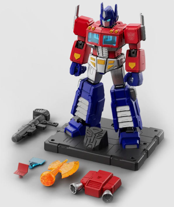 Blokees Figura Armable de Transformers: Edición Acción con Luz - Optimus Prime G1