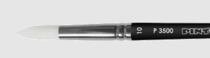 Pincel Redondo - Elite White Taklon - (Varias medidas)