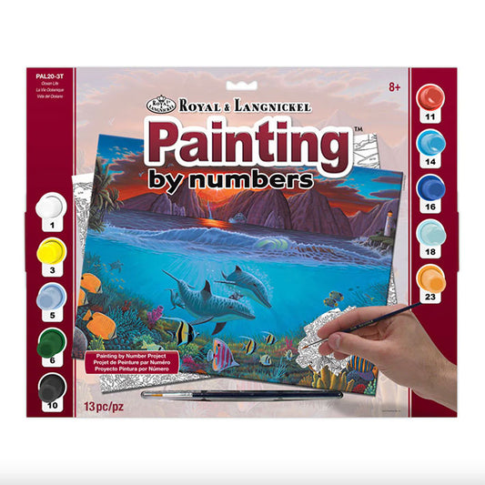 Pinta con Números - Vida en el oceano - 28 x 38cm