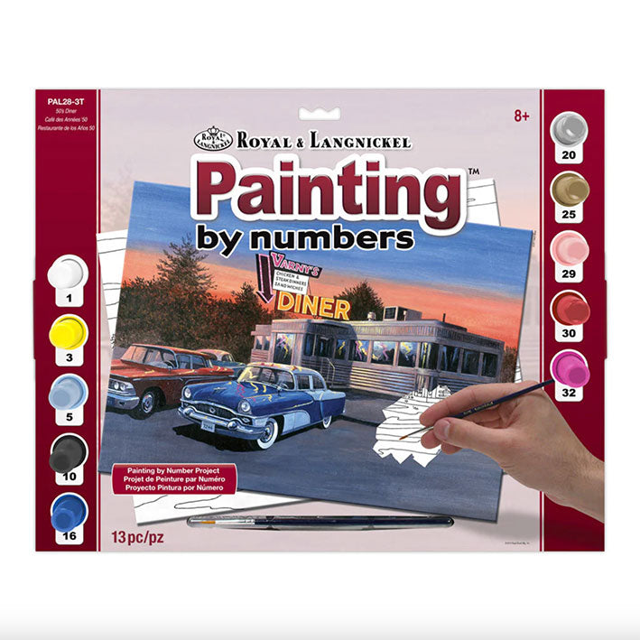 Pinta con Números - Restaurante de los 50s - 28 x 38cm