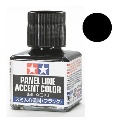 Panel Line - Tamiya Accent Color (Black) - Paneleador (Negro) 40ml