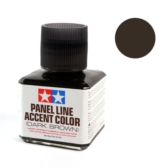 Panel Line - Tamiya Accent Color (Dark Brown) - Paneleador (Marrón Oscuro) 40ml