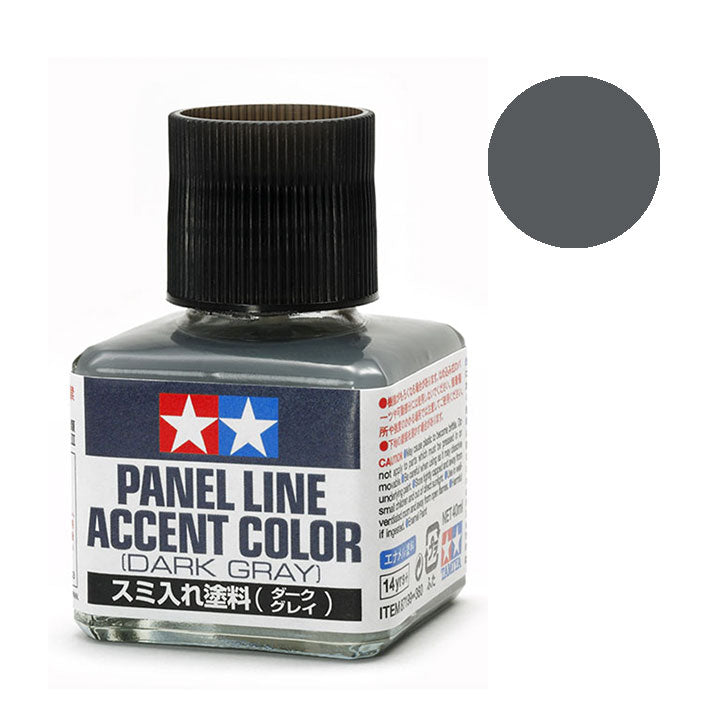 Panel Line - Tamiya Accent Color (Dark Gray) - Paneleador (Gris Oscuro) 40ml