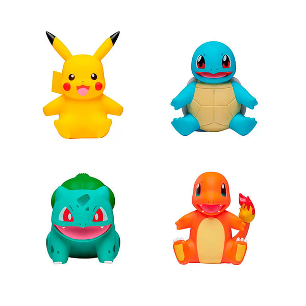 Pókemon Select: Pokemon - Juego De 4 Figuras - Pikachu, Charmander, Bulbasaur, Squirtle