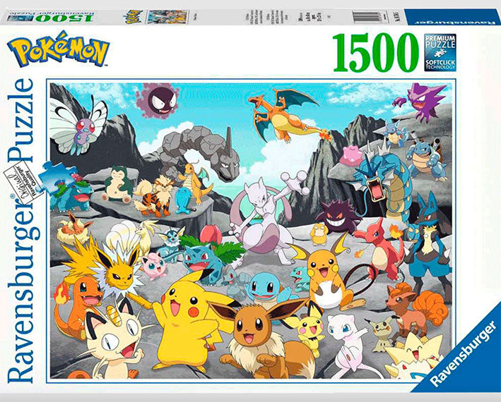 Rompecabezas de 1500 Piezas Ravensburger - Pokémon Classics