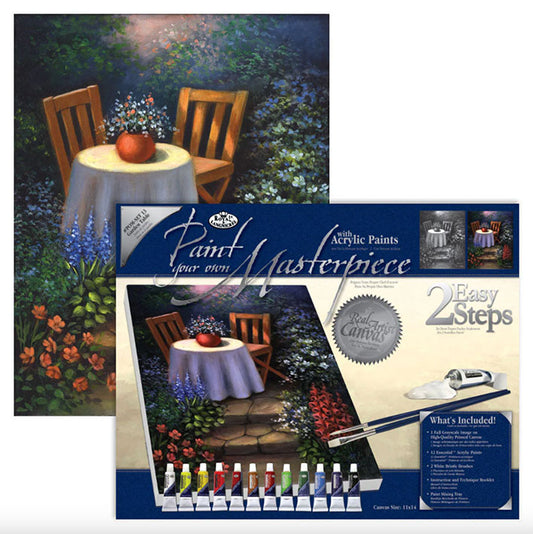 Pinta tu obra maestra - Mesa de Jardín - Bastidor de 28 x 35cm