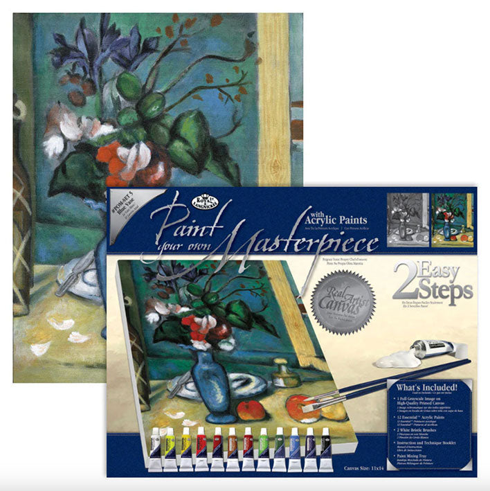 Pinta tu obra maestra - Florero Azul - Bastidor de 28 x 35cm