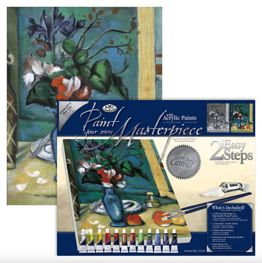 Pinta tu obra maestra - Florero Azul - Bastidor de 28 x 35cm