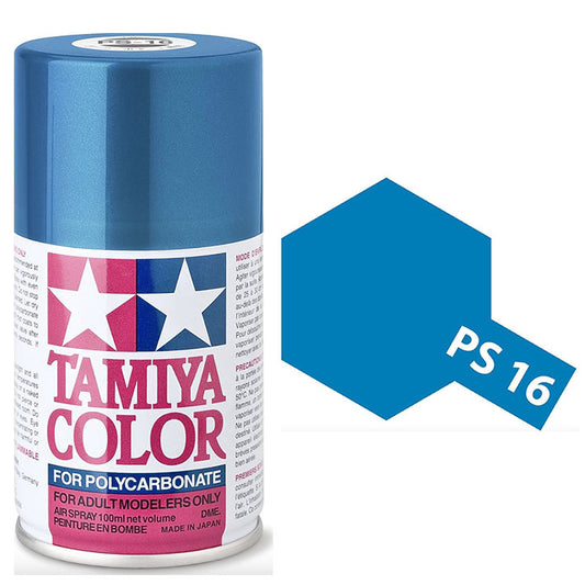Pintura Aerosol Para Policarbonato - Tamiya PS16 (Metallic Blue) - Azul Metálico 100ml