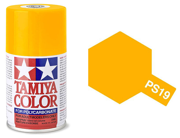 Pintura Aerosol Para Policarbonato - Tamiya PS19 (Camel Yellow) - Amarillo Camello 100ml