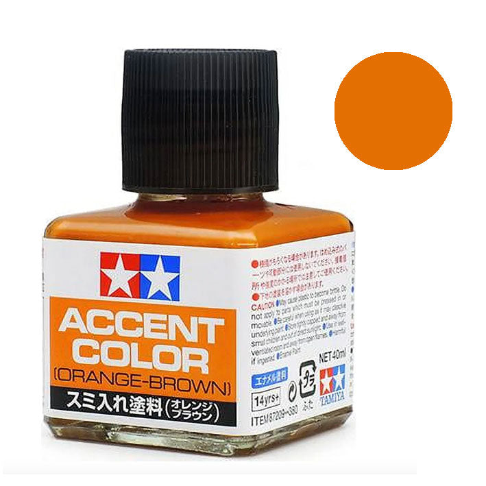 Panel Line - Tamiya Accent Color (Orange-Brown) - Paneleador (Naranja-Marrón) 40ml