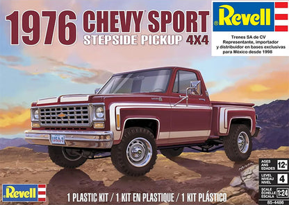 Modelo a escala 1/24 para armar: Pickup Stepside 1976 Chevy Sports