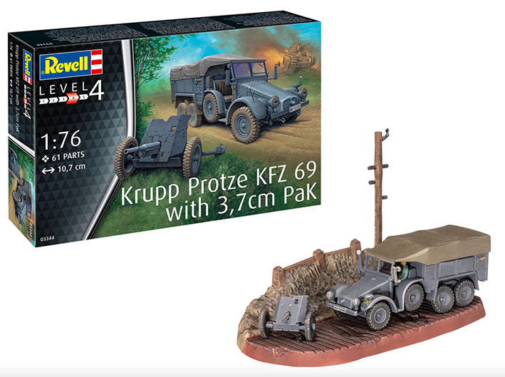Modelo a escala 1/76 para armar: Krupp Protze KFZ 69 with 3.7cm Pak