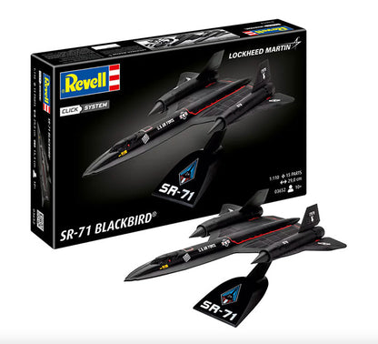 Modelo a escala 1/110 para armar: Lockheed SR-71 Blackbird click system