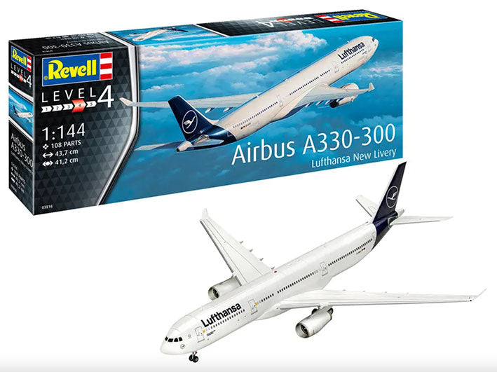 Modelo a escala 1/144 para armar: Airbus A330-300 - Lufthansa "New Livery"