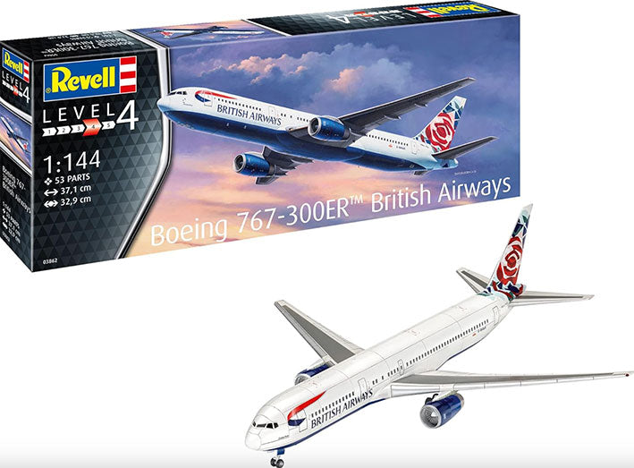 Modelo a escala 1/144 para armar: Boeing 767-300ER British Airways
