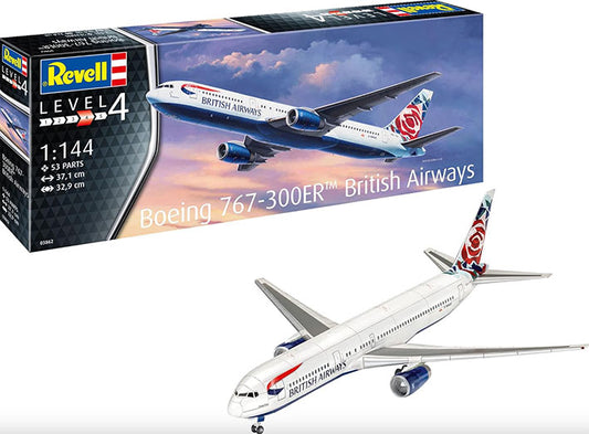 Modelo a escala 1/144 para armar: Boeing 767-300ER British Airways