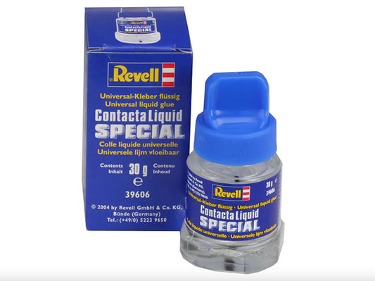 Pegamento (Contacta Liquid Special) Especial para Piezas Cromadas - Revell Frasco de 30g