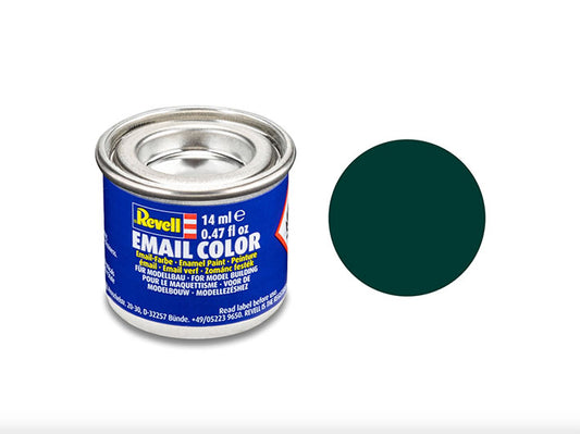 Pintura Esmalte - Revell #40 (Flat Black Green) - Negro Verde Mate 14ml