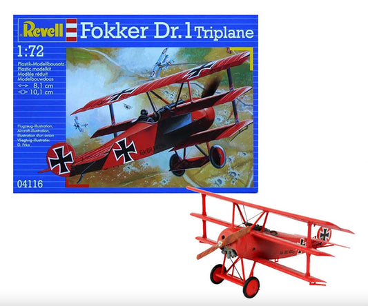Modelo a escala 1/72 para armar: Triplano Fokker DR.1