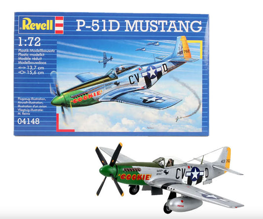 Modelo a escala 1/72 para armar: Mustang P-51D