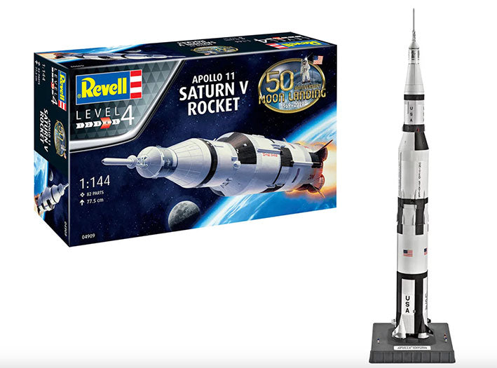 Modelo a escala 1/144 para armar: Apolo Saturno V