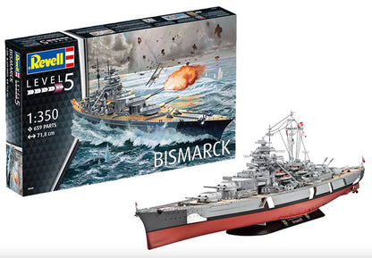 Modelo a escala 1/350 para armar: Bismarck